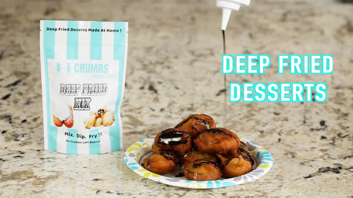 deep fried dessert mix crumbs